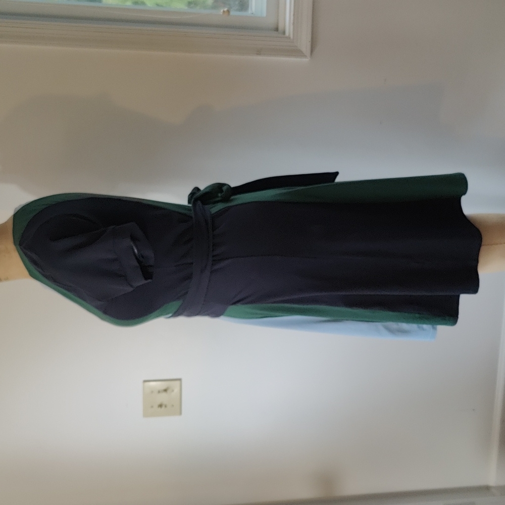 NWOT eshakti Custom sized jersey knit dress with asymmetrical tie belt - Picture 2 of 6